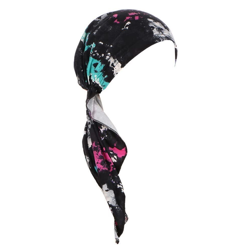 1604 Pre-Tied Bandana Turban Hat Chemo Cancer Headscarf Headwraps Headwear